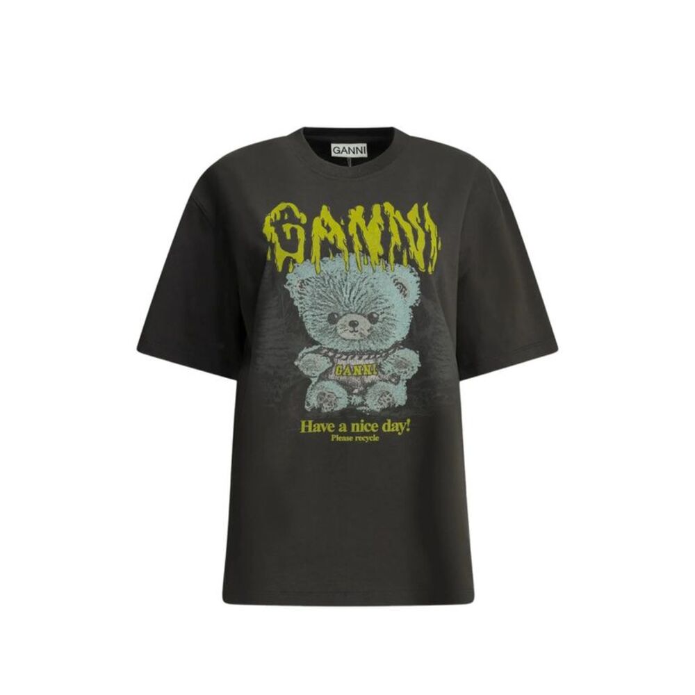Ganni Black Tops - T-Shirts & Jerseys Women